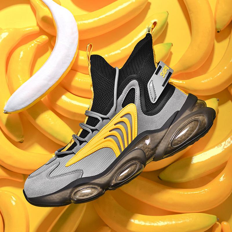Men s shoes autumn and winter new leather waterproof sports shoes popcorn shock-absorbing running shoes basketball heightening dad shoes 39
Men s shoes autumn and winter new leather waterproof sports shoes popcorn shock-absorbing running shoes basketball heightening dad shoes 39