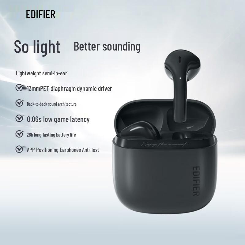 Edifier Zero Air True Wireless Semi-in-Ear Bluetooth Earbuds
Edifier Zero Air True Wireless Semi-in-Ear Bluetooth Earbuds