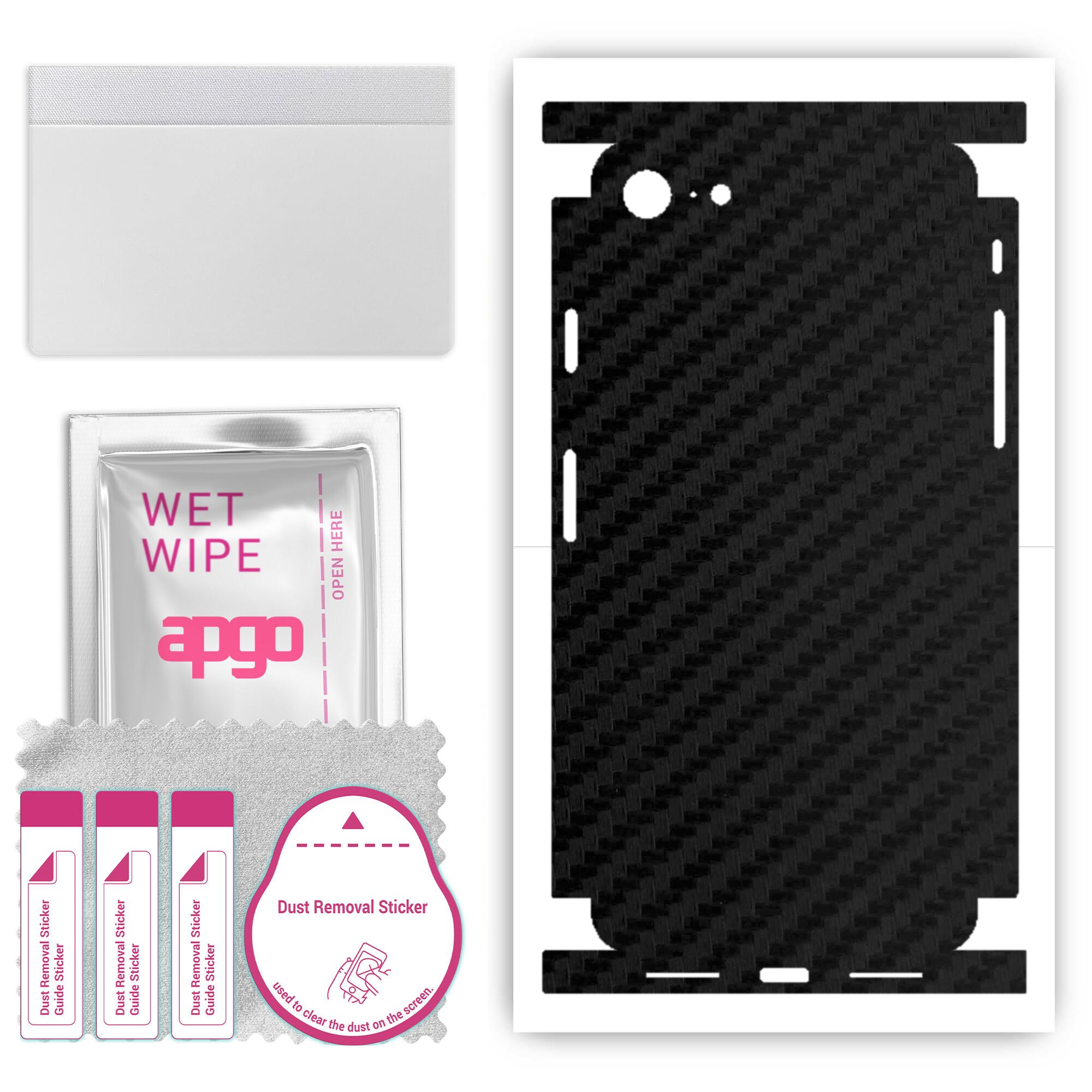Apgo Protective Skin Sticker for the back+sides compatible with Apple iPhone 8, Full Wrap Film, Foil, Vinyl - Pattern Carbon Black
Apgo Protective Skin Sticker for the back+sides compatible with Apple iPhone 8, Full Wrap Film, Foil, Vinyl - Pattern Carbon Black
