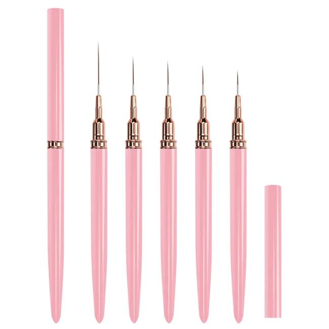 5 Sizes Nail Art Ultra-Fine Needle Tube Drawn Line Drawing Pen Nail Manicure Pen Beauty Nail Tools Various Nail Liner Brush розовый
5 Sizes Nail Art Ultra-Fine Needle Tube Drawn Line Drawing Pen Nail Manicure Pen Beauty Nail Tools Various Nail Liner Brush розовый