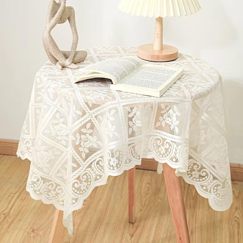 White Lace Tablecloth Flower Embroidered Home Dust-proof Cover Retro Table Cloth Home 60×60cm білий
White Lace Tablecloth Flower Embroidered Home Dust-proof Cover Retro Table Cloth Home 60×60cm білий
