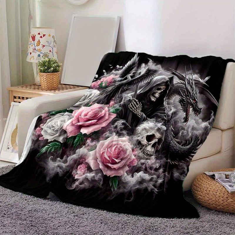 1pc Death Roses Blanket Room Decor, Soft Bedding Cover, Living Room, Travel, Camping, Car Blankets, Beach 80x120cm
1pc Death Roses Blanket Room Decor, Soft Bedding Cover, Living Room, Travel, Camping, Car Blankets, Beach 80x120cm