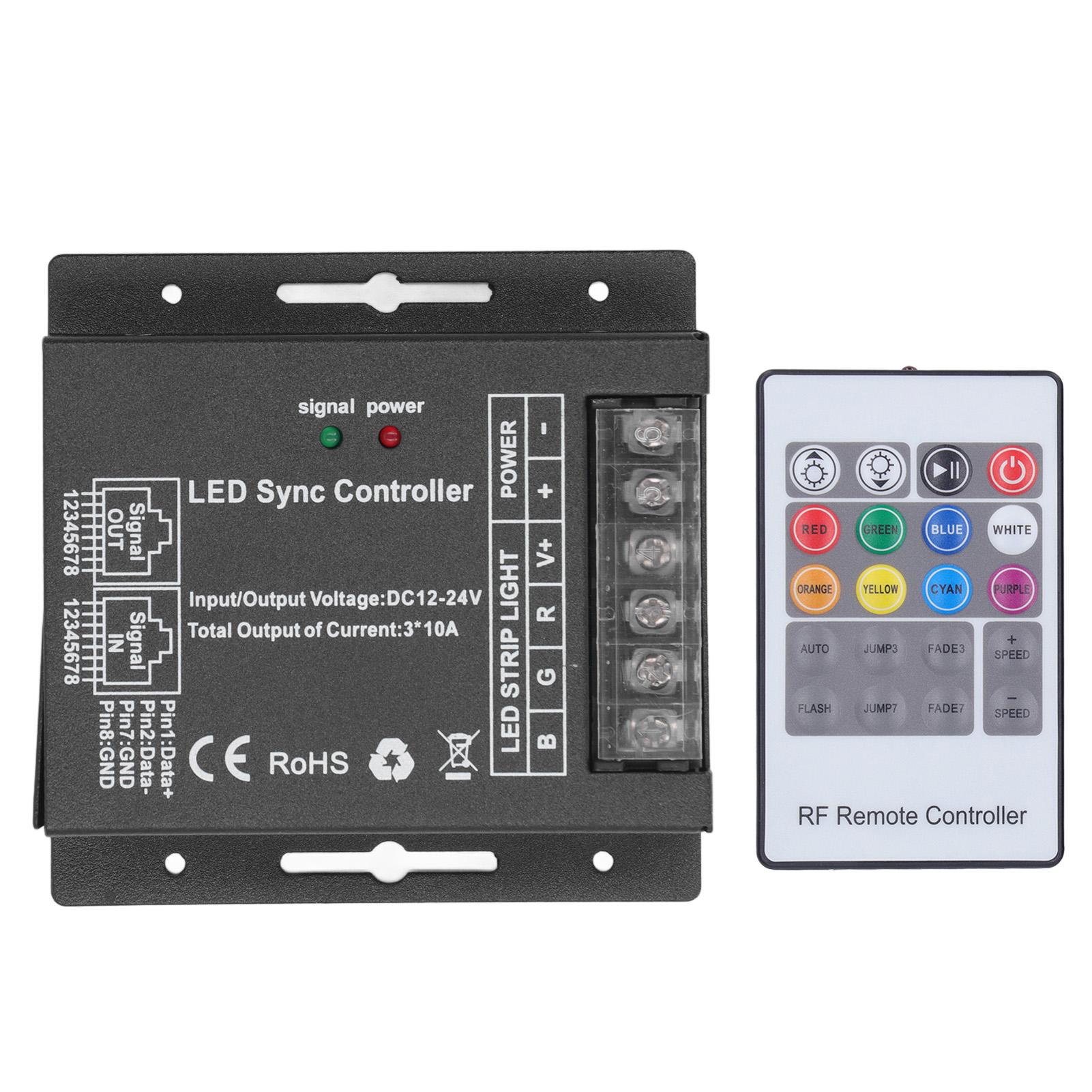 RGB Dimming Controller LED Dimming Module 24 Key Remote Control for LED Strip Lights DC 12V24V
RGB Dimming Controller LED Dimming Module 24 Key Remote Control for LED Strip Lights DC 12V24V