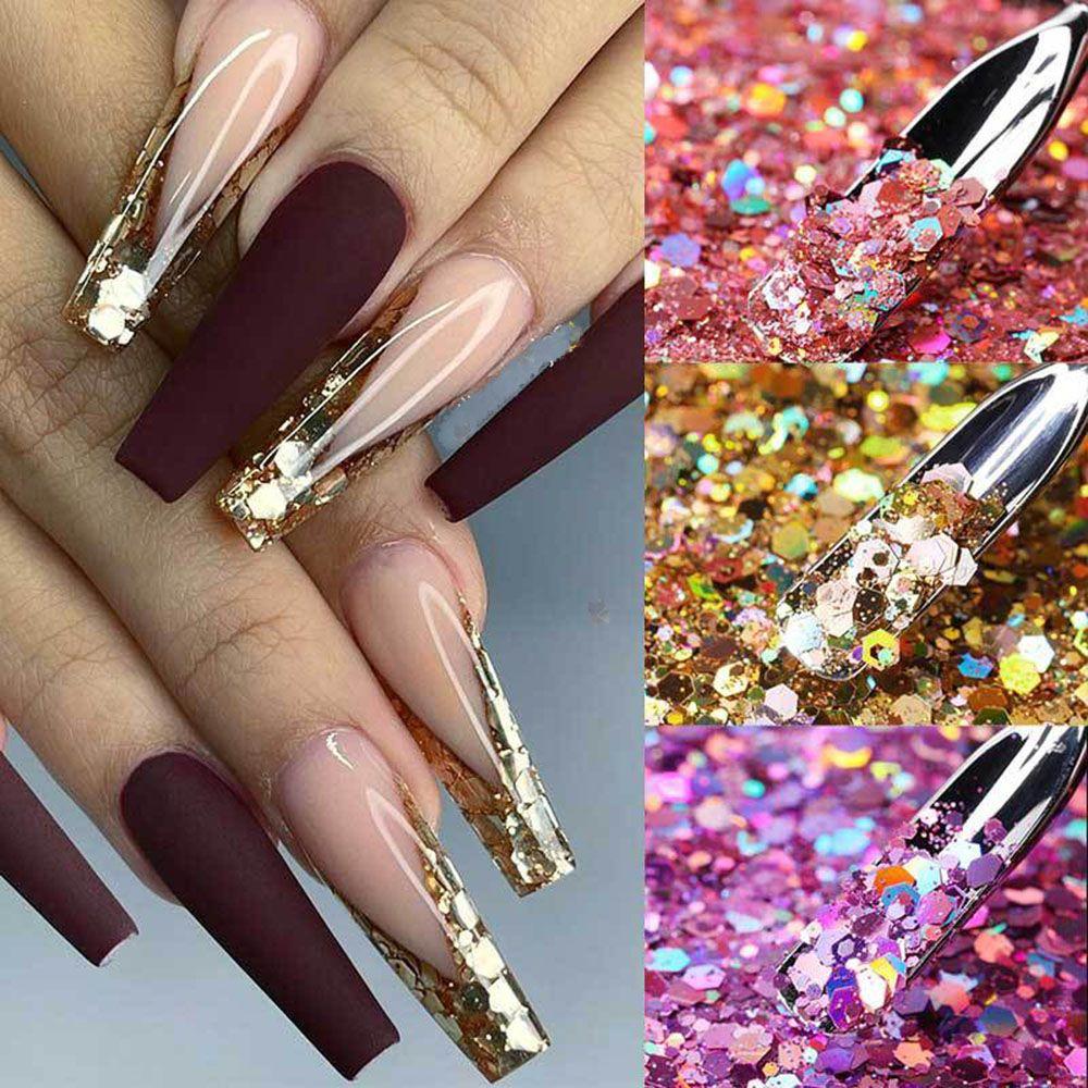 Makeup Cosmetic Colorful Glitter Powder Sequins Shiny Sparkly Chunk Holographic Nail Art Glitter
Makeup Cosmetic Colorful Glitter Powder Sequins Shiny Sparkly Chunk Holographic Nail Art Glitter