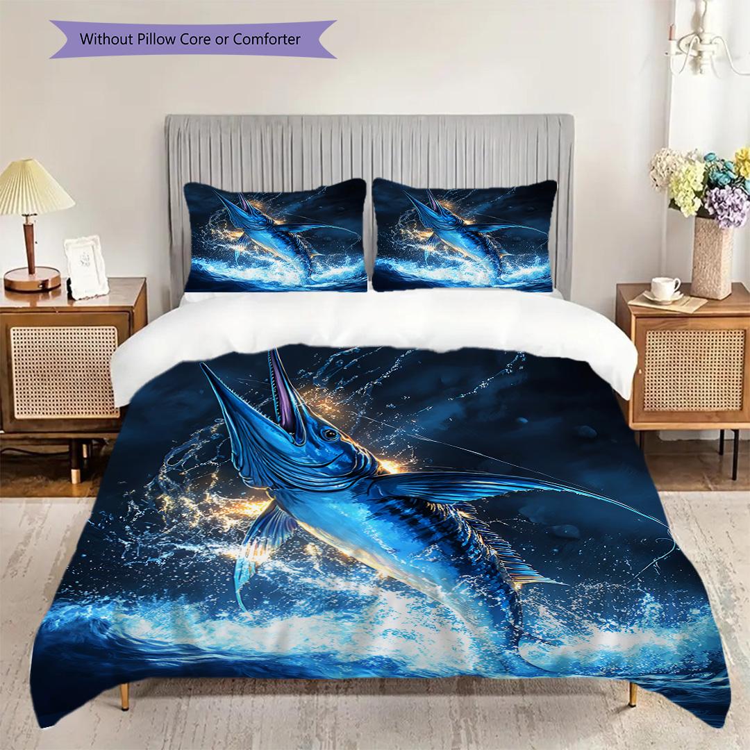 Tuna Pattern Bedding Quilt Set Quilt Cover Pillowcase Home Decoration Birthday Gift (1 * duvet cover + 2 * pillowcase, without core) 135x200cm
Tuna Pattern Bedding Quilt Set Quilt Cover Pillowcase Home Decoration Birthday Gift (1 * duvet cover + 2 * pillowcase, without core) 135x200cm