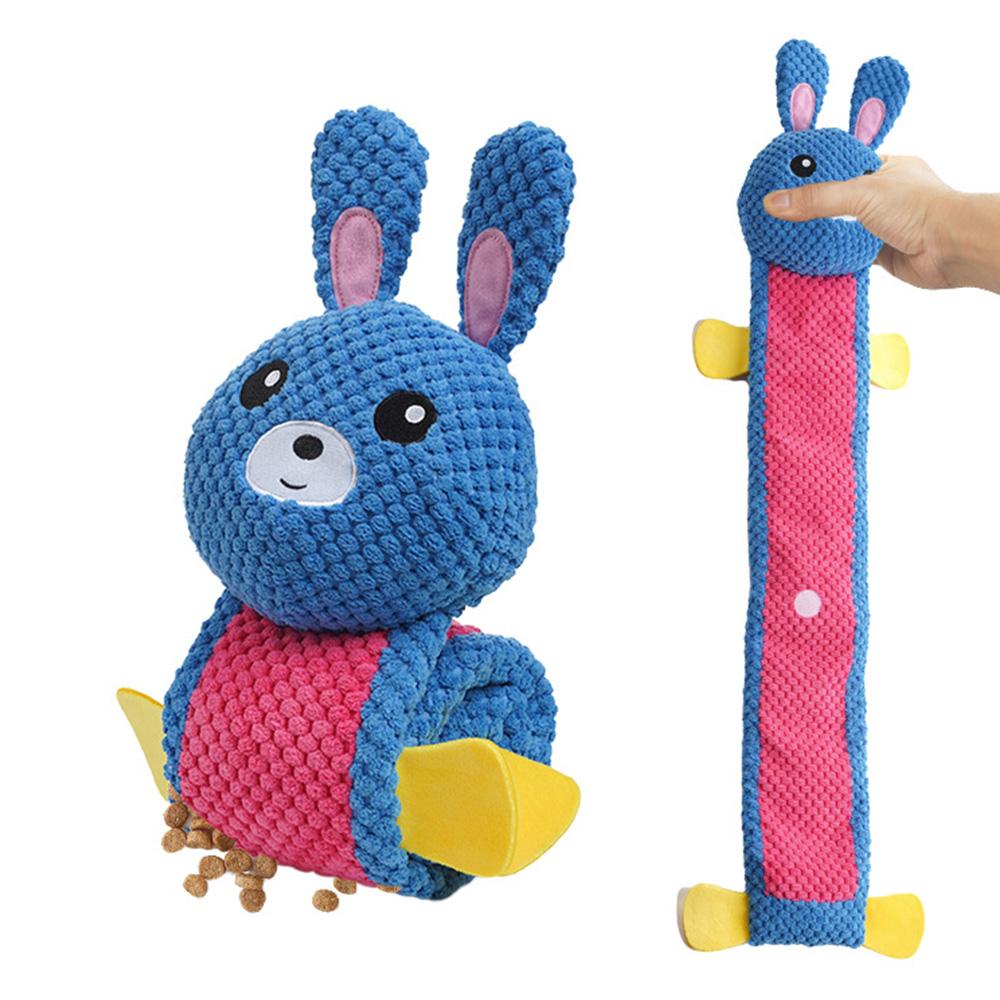 Rabbit Design Leaky Food Sniffing Dog Puzzle Plush Toy Chewing Cleaning Teeth Pet Squeak Toy ST Blue
Rabbit Design Leaky Food Sniffing Dog Puzzle Plush Toy Chewing Cleaning Teeth Pet Squeak Toy ST Blue