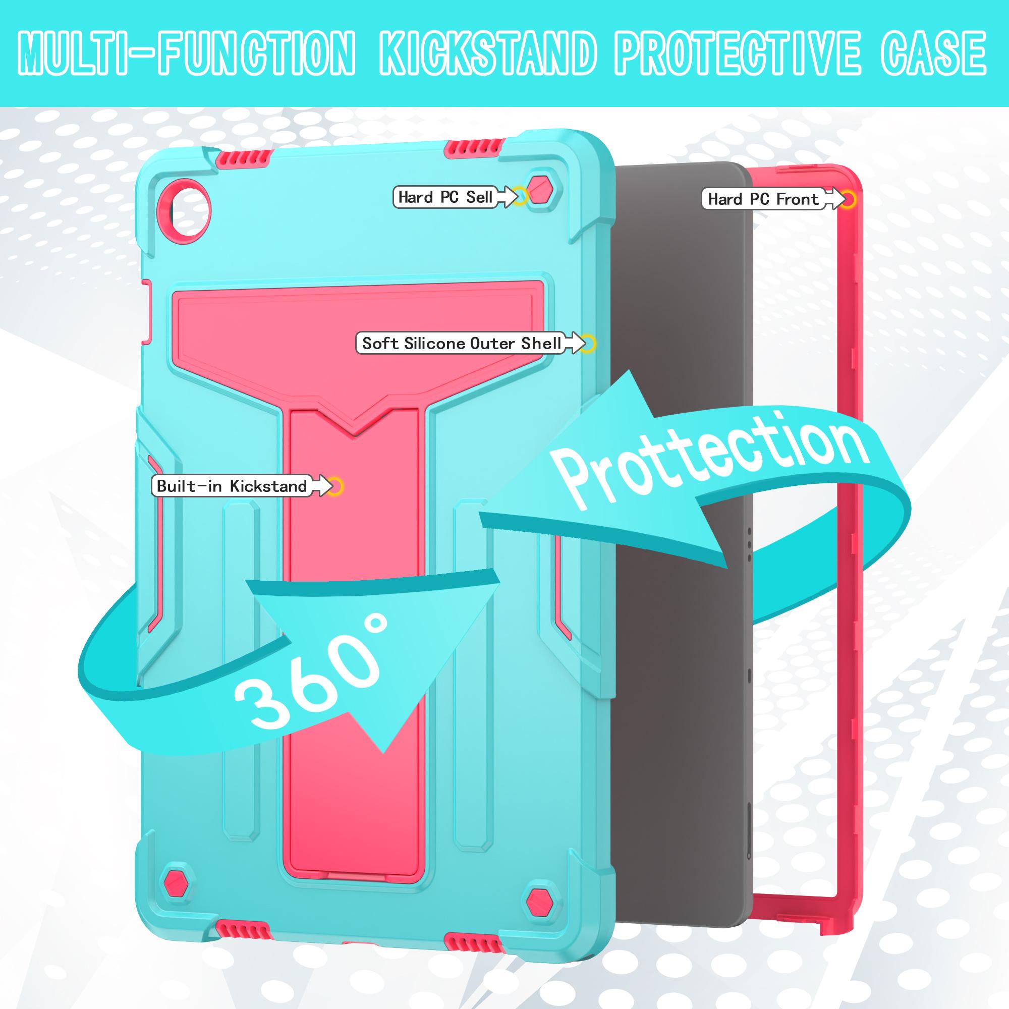 For Samsung Galaxy Tab A9+ Shockproof Case T-Shaped Kickstand Tablet Cover Mint Green/Rose
For Samsung Galaxy Tab A9+ Shockproof Case T-Shaped Kickstand Tablet Cover Mint Green/Rose