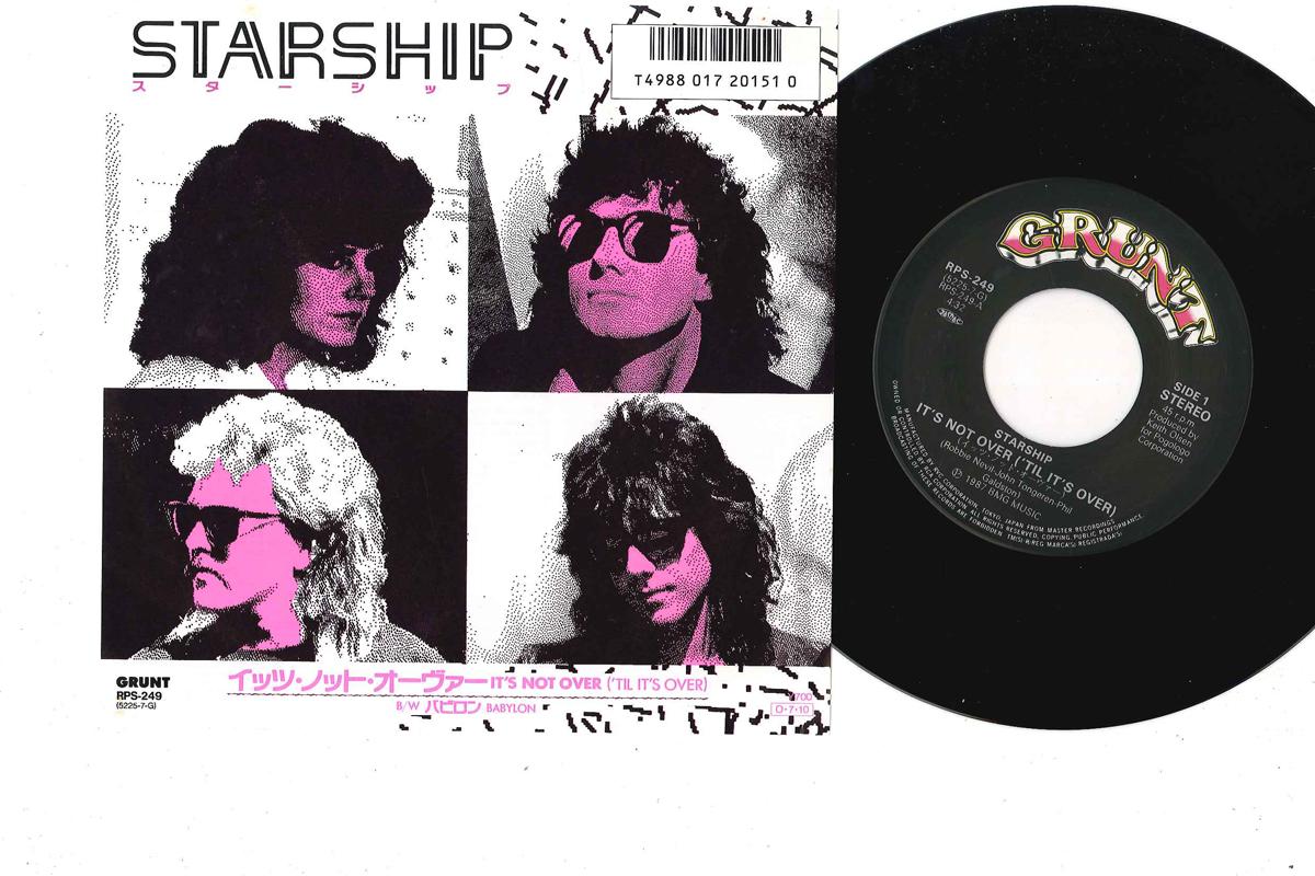 7inch Record STARSHIP - It s Not Over ( til It s Over) / Ba RPS249 GRUNT 1987 Japan Rock Used
7inch Record STARSHIP - It s Not Over ( til It s Over) / Ba RPS249 GRUNT 1987 Japan Rock Used