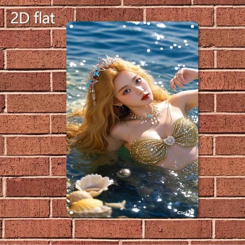 Vintage Metal Wall Art Sign, Mermaid Wall Decor Korean Drama Inspired Turquoise Golden Metal Poster 20x30cm(7.8x11.8inch)
Vintage Metal Wall Art Sign, Mermaid Wall Decor Korean Drama Inspired Turquoise Golden Metal Poster 20x30cm(7.8x11.8inch)
