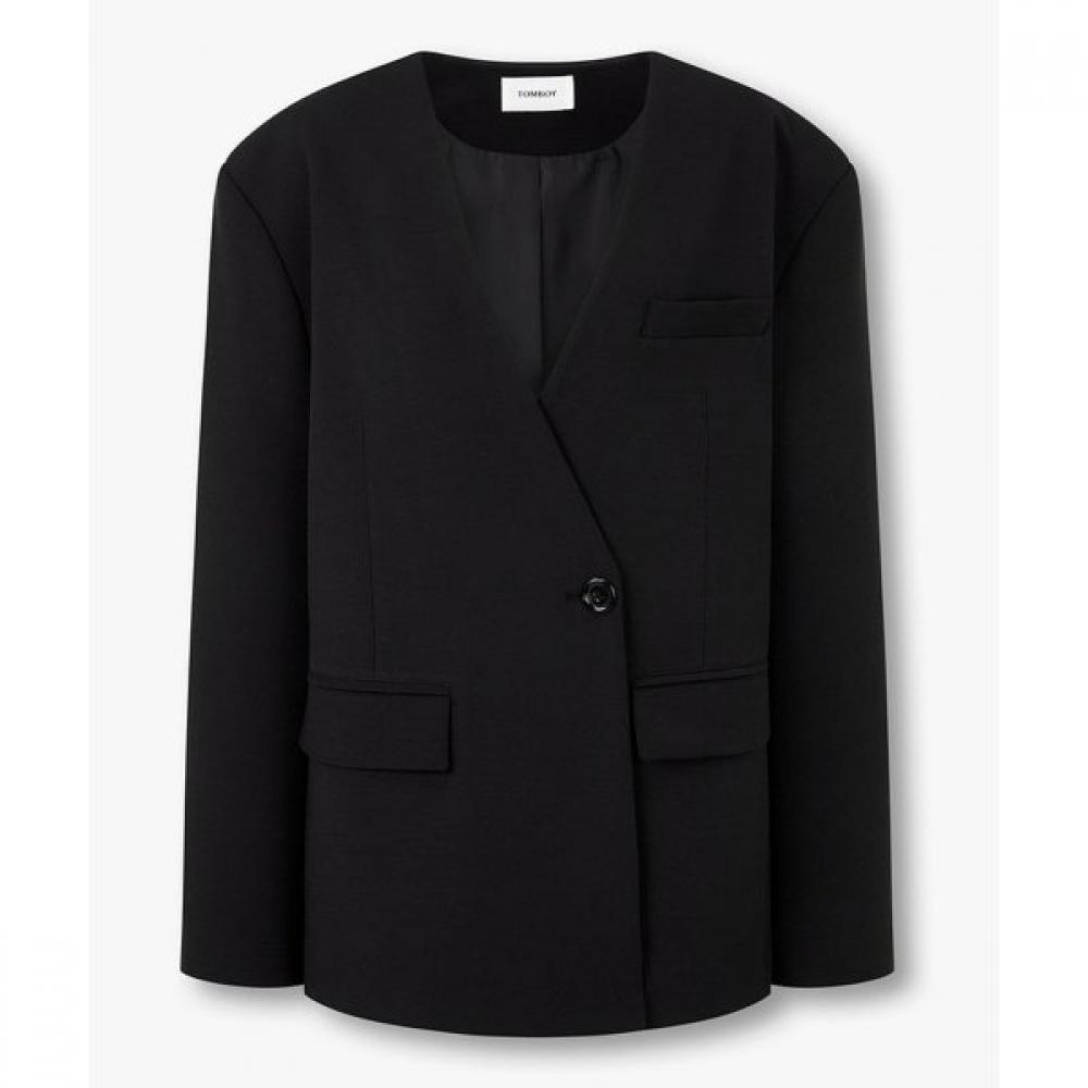 Studio Tomboy No Collar V Neck One Button Jacket 9106112102 blacks/S
Studio Tomboy No Collar V Neck One Button Jacket 9106112102 blacks/S