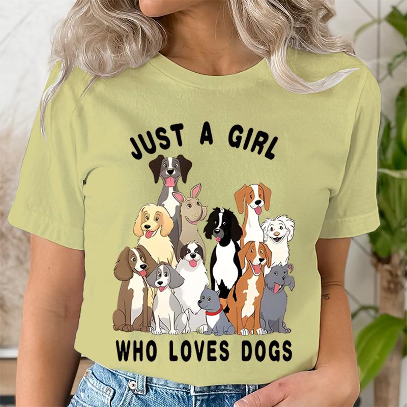 Просто девушка, которая любит собак, трендовая летняя одежда с коротким рукавом, принт, графическая футболка, женская мода, женская рубашка, футболка, одежда 4XL
Просто девушка, которая любит собак, трендовая летняя одежда с коротким рукавом, принт, графическая футболка, женская мода, женская рубашка, футболка, одежда 4XL