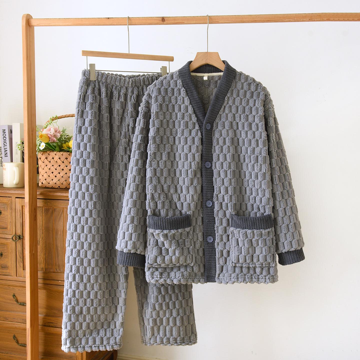 Men s Flannel Pajamas Set: Autumn-Winter, Thick Velvet, Warm & Loose Fit, Plus Size, Wearable Outdoors in Spring XXXL
Men s Flannel Pajamas Set: Autumn-Winter, Thick Velvet, Warm & Loose Fit, Plus Size, Wearable Outdoors in Spring XXXL