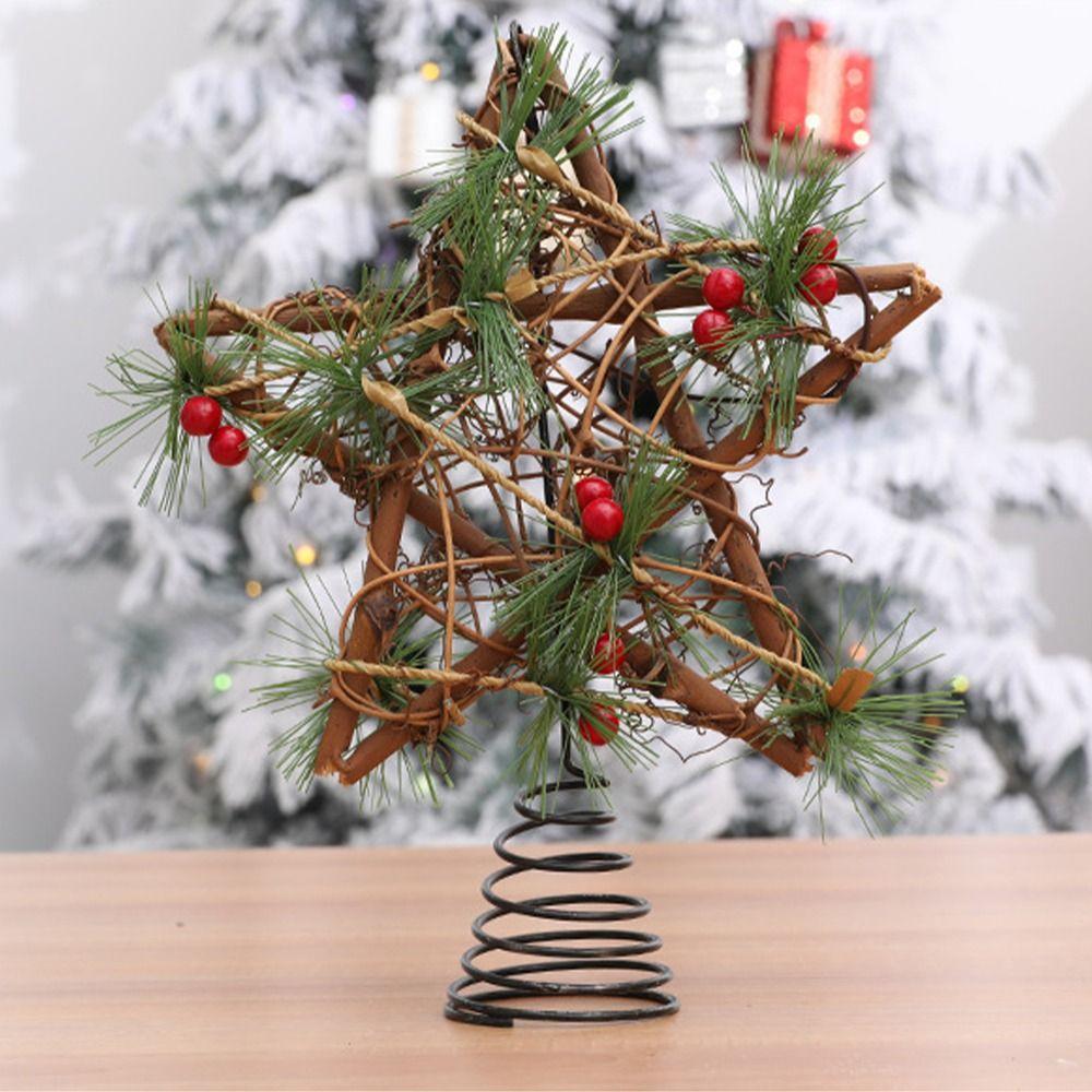Wooden Christmas Tree Decoration Pendant Durable Hanging Ornament Christmas Tree Top Star Xmas Without Light
Wooden Christmas Tree Decoration Pendant Durable Hanging Ornament Christmas Tree Top Star Xmas Without Light