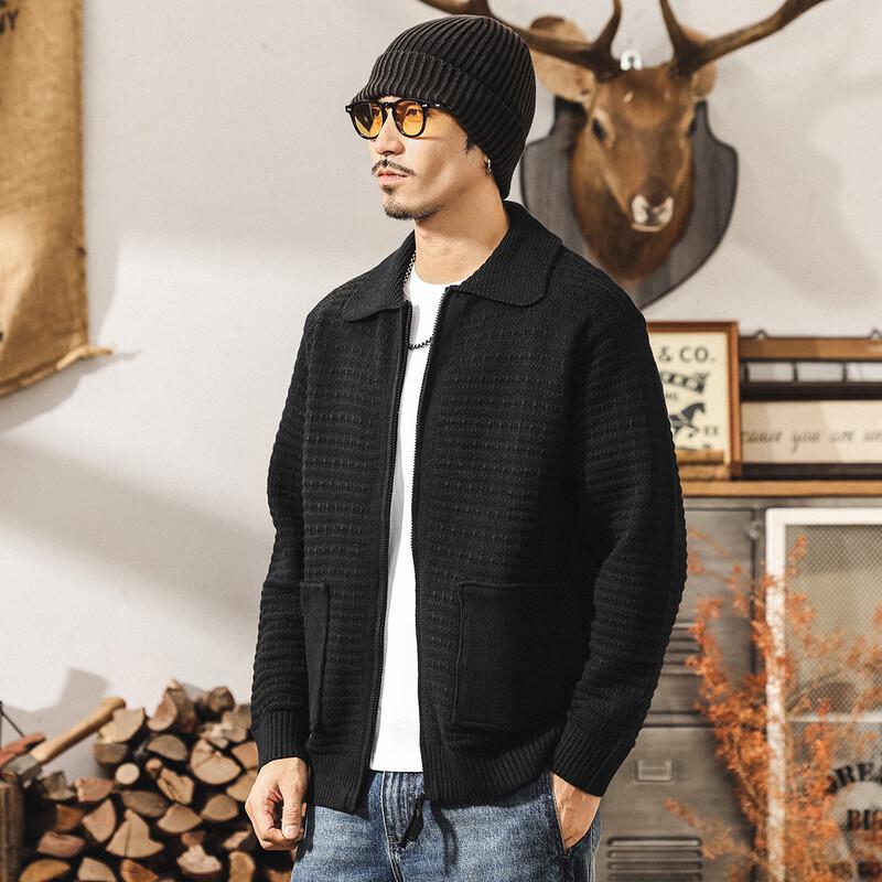 JieLeNuo Men s Retro Loose Knit Cardigan L
JieLeNuo Men s Retro Loose Knit Cardigan L