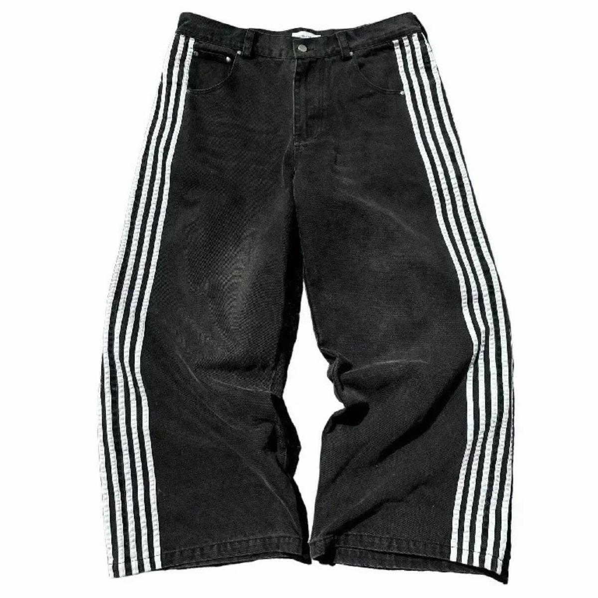 DRIPX American Harajuku Style Baggy Jeans Y2K Streetwear Striped Denim Pant Men Women Casual Wide Leg Trousers Trendy High Street Pant XXL
DRIPX American Harajuku Style Baggy Jeans Y2K Streetwear Striped Denim Pant Men Women Casual Wide Leg Trousers Trendy High Street Pant XXL