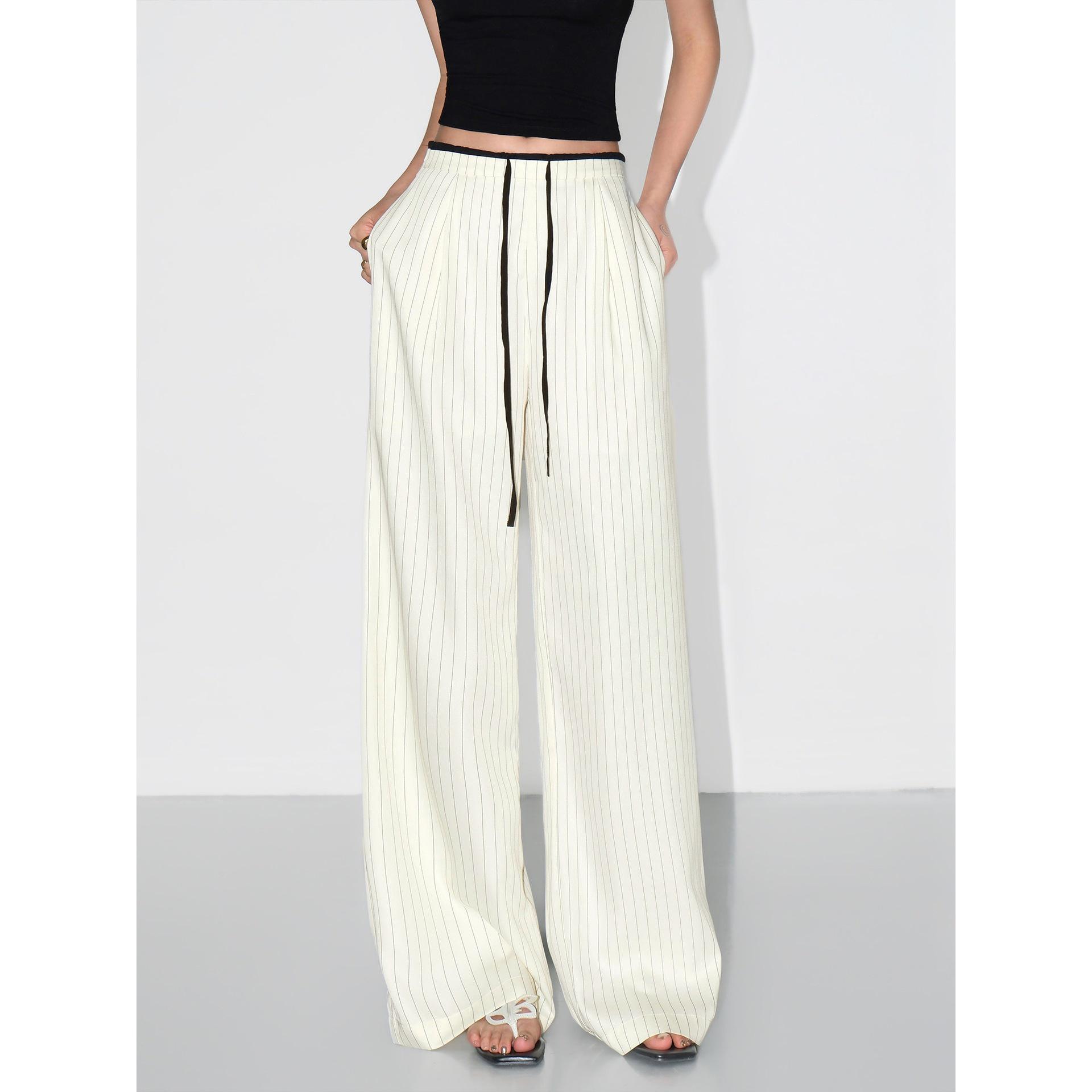 NEVA HU Women s Striped Drawstring Wide-Leg Pants - Loose, Floor-Length, Straight Leg Design. L
NEVA HU Women s Striped Drawstring Wide-Leg Pants - Loose, Floor-Length, Straight Leg Design. L