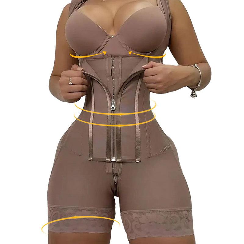 European & American Slimming Bodysuit: Tummy Control & Butt Lift All-Season Underwear for Women, Plus Size Available 3XL темно-коричневого кольору
European & American Slimming Bodysuit: Tummy Control & Butt Lift All-Season Underwear for Women, Plus Size Available 3XL темно-коричневого кольору
