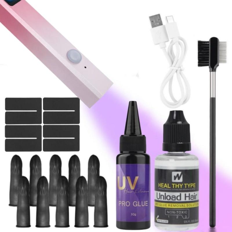 All-in-One UV Hair Extension Kit with 30g Glue, Remover & UV Lamp | Super Fast Invisible Bonds & Tools | Professional Salon & Home Use A Set
All-in-One UV Hair Extension Kit with 30g Glue, Remover & UV Lamp | Super Fast Invisible Bonds & Tools | Professional Salon & Home Use A Set