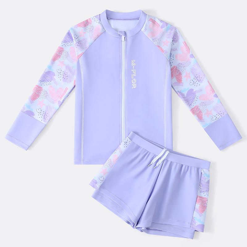 Раздельный купальник с длинным рукавом для девочек 2024 - Консервативный дизайн для учениц средней школы L - Height 105-115CM фиолетовый
Раздельный купальник с длинным рукавом для девочек 2024 - Консервативный дизайн для учениц средней школы L - Height 105-115CM фиолетовый