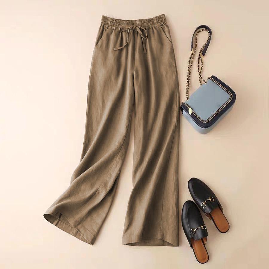 Wide Leg Cotton Linen Pants Women High Waist Spring Autumn New Style Loose Fit Slimming Breathable Plus Size Casual Straight Leg Pants 3XL коричневий
Wide Leg Cotton Linen Pants Women High Waist Spring Autumn New Style Loose Fit Slimming Breathable Plus Size Casual Straight Leg Pants 3XL коричневий