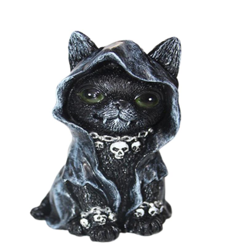 Магическая черная кошка на Хэллоуин, скульптура, настольное украшение, изделие из смолы, садовый декор Ecat
Магическая черная кошка на Хэллоуин, скульптура, настольное украшение, изделие из смолы, садовый декор Ecat