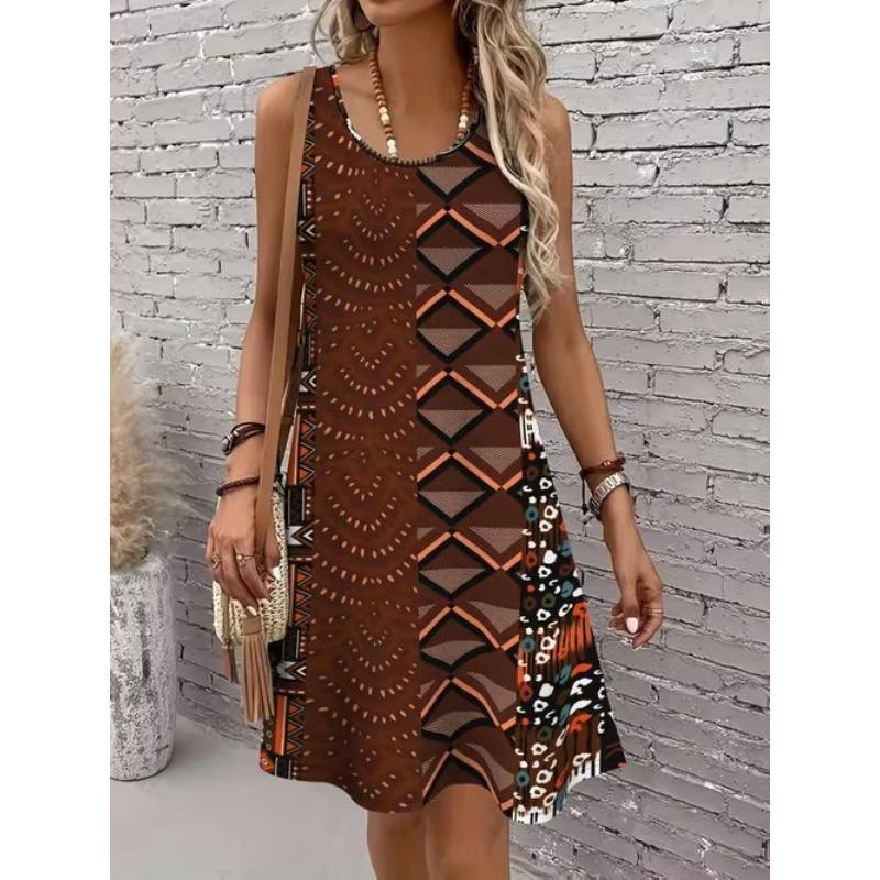 Women s Vintage Pattern Printed Sleeveless Round Neck Dress Loose Soft and Comfortable Plus Size Dress 8XL коричневий
Women s Vintage Pattern Printed Sleeveless Round Neck Dress Loose Soft and Comfortable Plus Size Dress 8XL коричневий