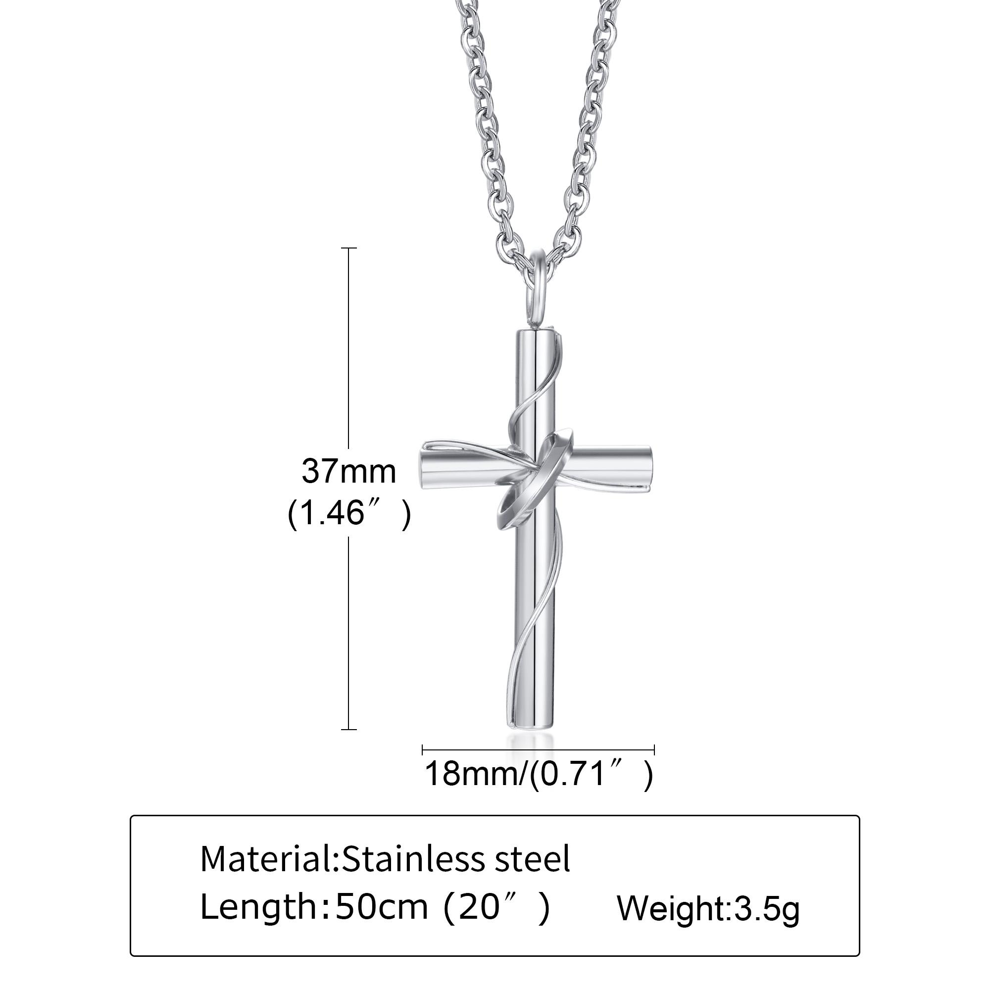 Stainless Steel Cross Pendant Necklace for Couples, Rose Gold and Black Color, Charm Crucifix Cross Necklace
Stainless Steel Cross Pendant Necklace for Couples, Rose Gold and Black Color, Charm Crucifix Cross Necklace