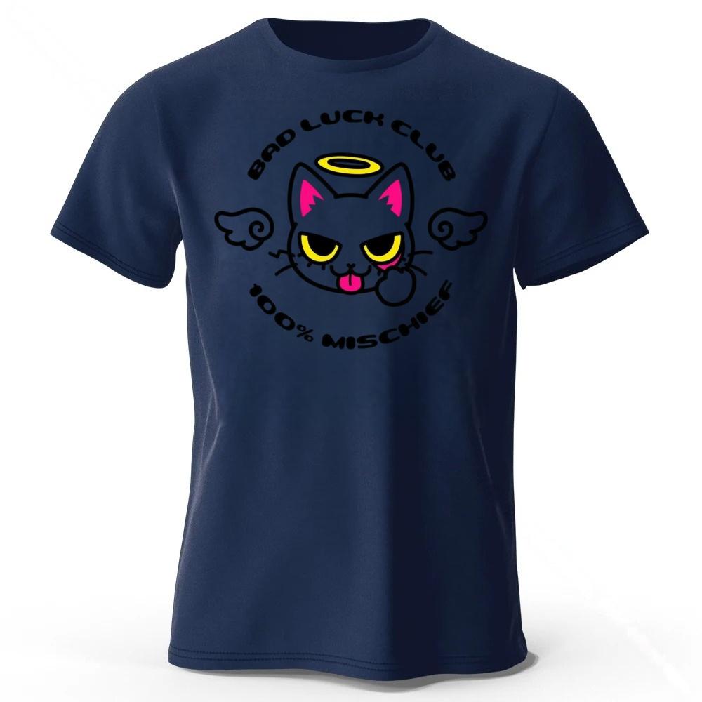 Mischievous Angel Cat Cotton Short Sleeves Men Street Wear Plus Size Comfortable Soft Casual T-shirts M темно-синього кольору
Mischievous Angel Cat Cotton Short Sleeves Men Street Wear Plus Size Comfortable Soft Casual T-shirts M темно-синього кольору