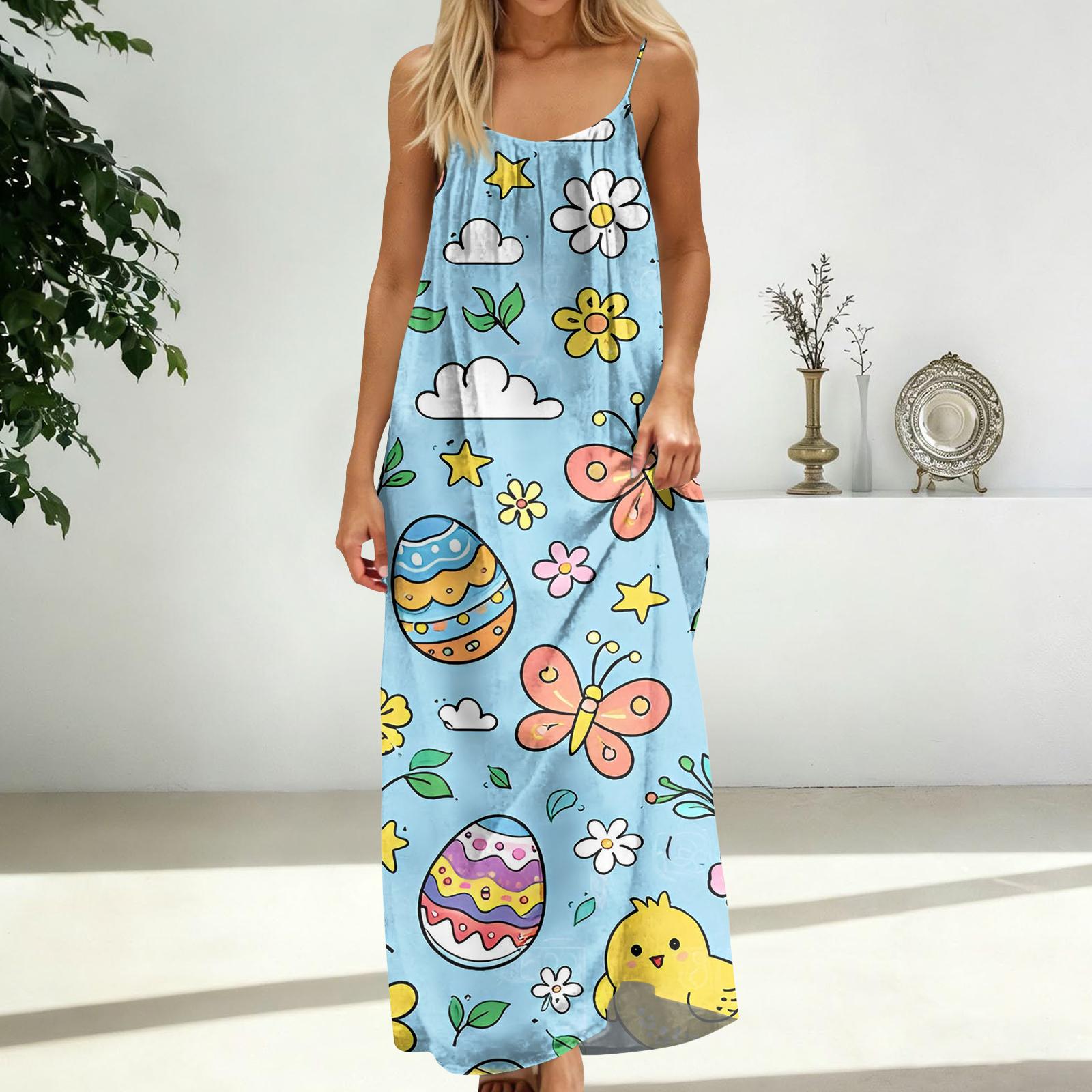 Women s Fashion Backless Spaghetti Strap Casual Loose-Fit Easter Print Dress XXL
Women s Fashion Backless Spaghetti Strap Casual Loose-Fit Easter Print Dress XXL
