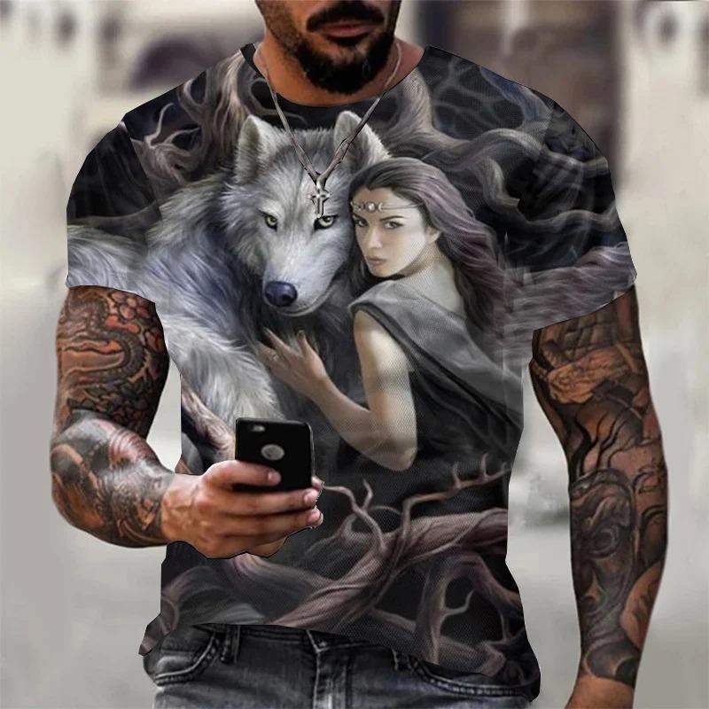 3D T Shirt for Men Vintage O-neck Short Sleeve Tops Girls Wolf Print Harajuku Men s T-shirts Oversized Tees Shirt Man Shirt S
3D T Shirt for Men Vintage O-neck Short Sleeve Tops Girls Wolf Print Harajuku Men s T-shirts Oversized Tees Shirt Man Shirt S