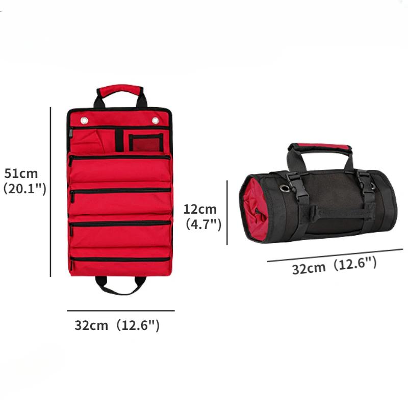 Multi Pocket Tool Roll Organizer Hanging Portable Tool Bag for Mechanic Electrician Motorcycle Truck
Multi Pocket Tool Roll Organizer Hanging Portable Tool Bag for Mechanic Electrician Motorcycle Truck