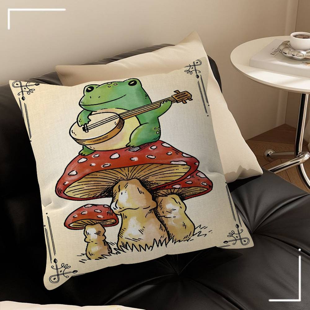 Dancing Frogs Riding Mushrooms Pillow Gift Home Office Decoration Pillow Bedroom Sofa Car Cushion CoverPillow Case 30x30 cm
Dancing Frogs Riding Mushrooms Pillow Gift Home Office Decoration Pillow Bedroom Sofa Car Cushion CoverPillow Case 30x30 cm