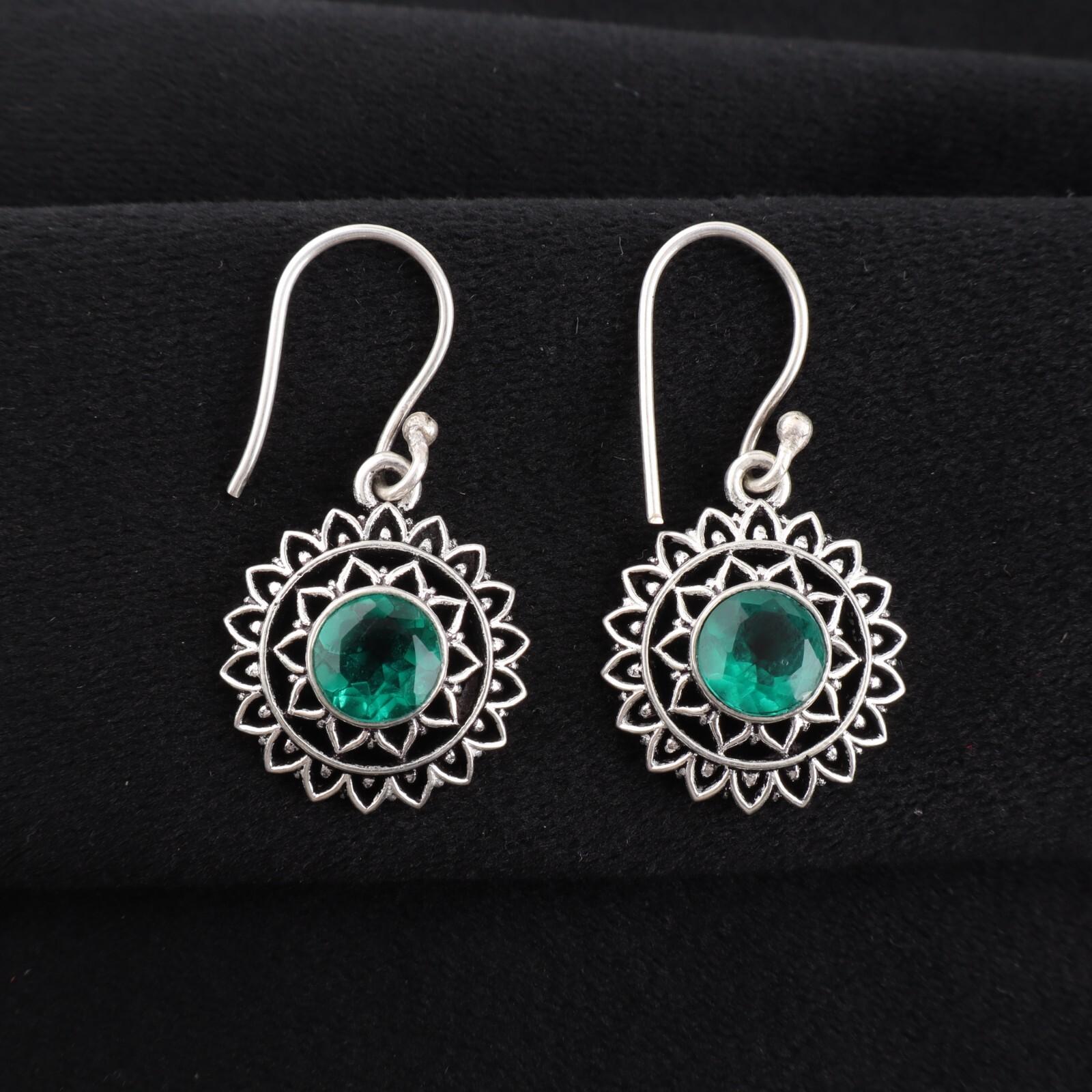 Chrome Diopside Gemstone 925 Sterling Silver Jewelry Drop/Dangle Earrings 1.57 CE-19-8
Chrome Diopside Gemstone 925 Sterling Silver Jewelry Drop/Dangle Earrings 1.57 CE-19-8