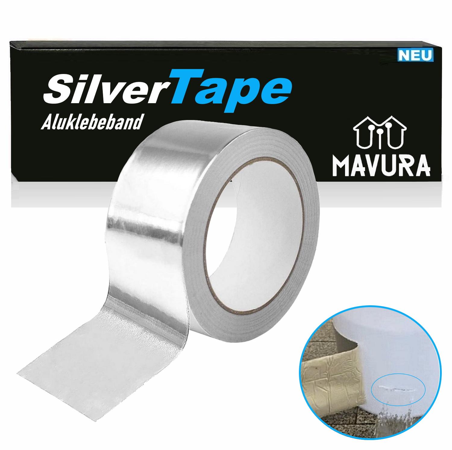 Алюмінієва стрічка SilverTape, алюмінієва клейка стрічка, ізоляційна, термостійка, водонепроникна, 5 м
Алюмінієва стрічка SilverTape, алюмінієва клейка стрічка, ізоляційна, термостійка, водонепроникна, 5 м
