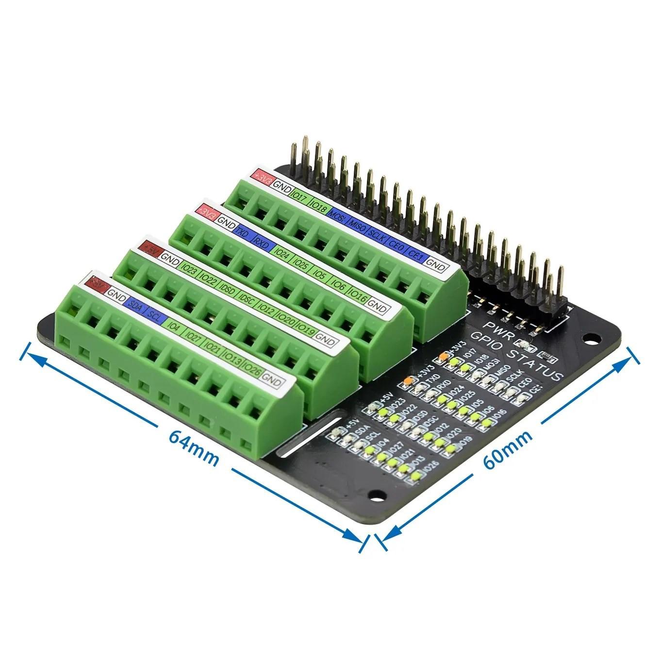 For Raspberry Pi Gpio Expansion Extension Board Screw Terminal Hat For Raspberry Pi 2B/3B/3B+/4B/Zero/Zero W
For Raspberry Pi Gpio Expansion Extension Board Screw Terminal Hat For Raspberry Pi 2B/3B/3B+/4B/Zero/Zero W
