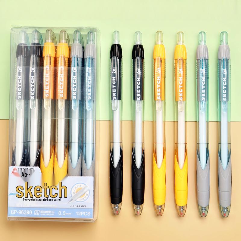 0.5mm Black Gel Pen for Students & Professionals: Click-Action, Water-Based Writing Tool 1 box of 12
0.5mm Black Gel Pen for Students & Professionals: Click-Action, Water-Based Writing Tool 1 box of 12