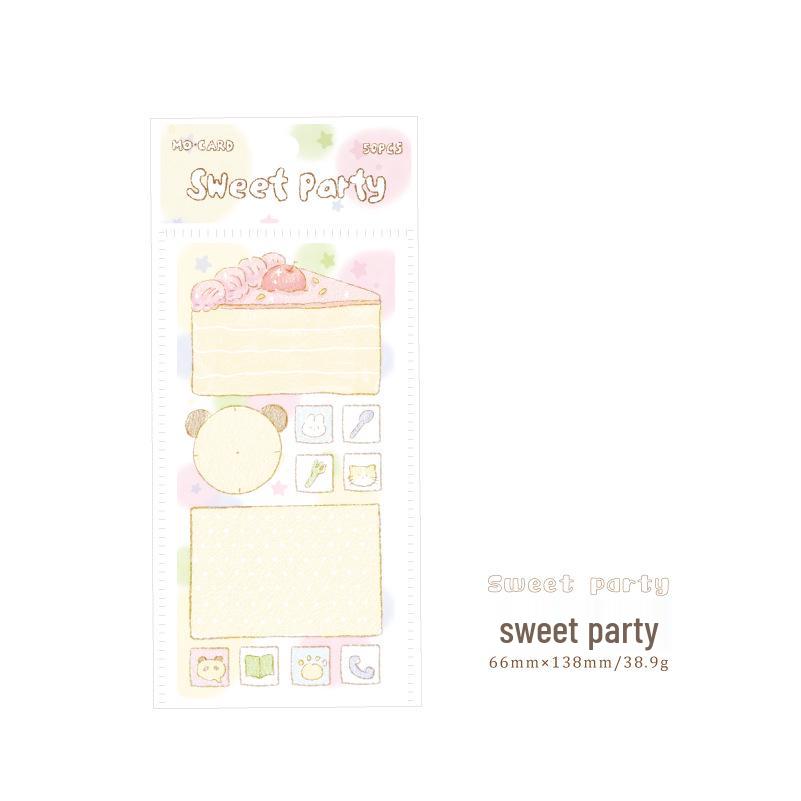 Блок для заметок Момо: Вдохновлённая корейским стилем свежая девичья записная бумага без клеевого слоя