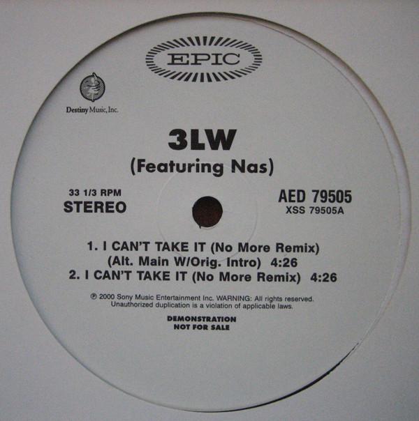 12inch Record 3LW - I Can t Take It (No More) / No More AED79505 Epic 2000 US Rap & Hip-Hop/R&B Used
12inch Record 3LW - I Can t Take It (No More) / No More AED79505 Epic 2000 US Rap & Hip-Hop/R&B Used