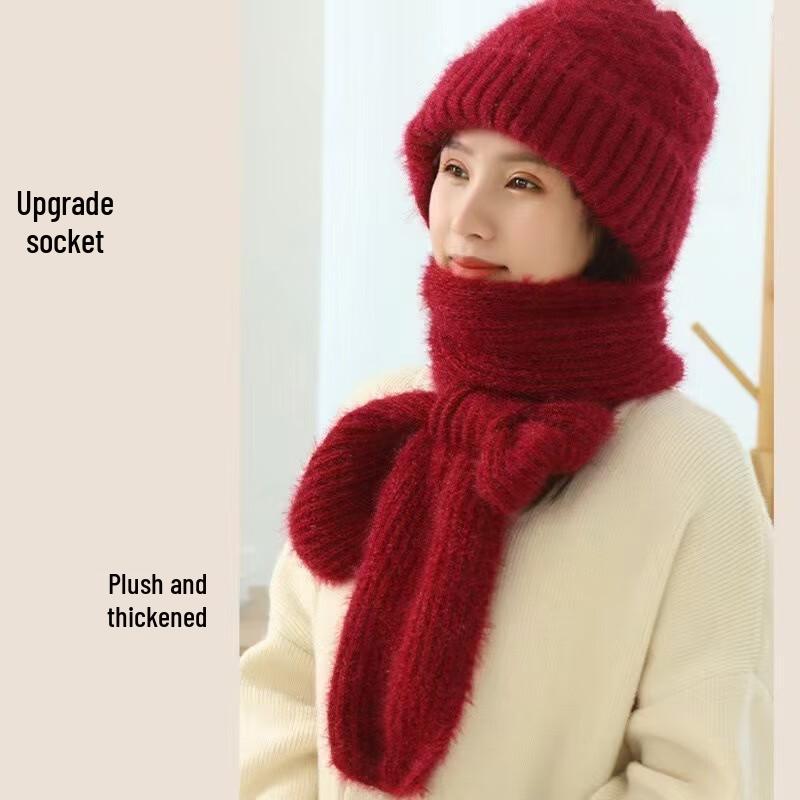 Knitted Winter Hat and Scarf Set with Ear Protection
Knitted Winter Hat and Scarf Set with Ear Protection