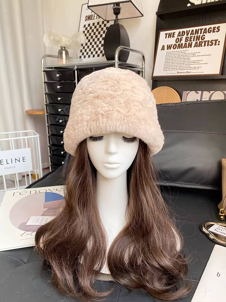 Real Rex Rabbit Fur Hat Winter Warm Bucket Hat Plush Fisherman Hat For Women Casual Cute Fur Hat For Outings thick warm fur caps Within 62cm
Real Rex Rabbit Fur Hat Winter Warm Bucket Hat Plush Fisherman Hat For Women Casual Cute Fur Hat For Outings thick warm fur caps Within 62cm