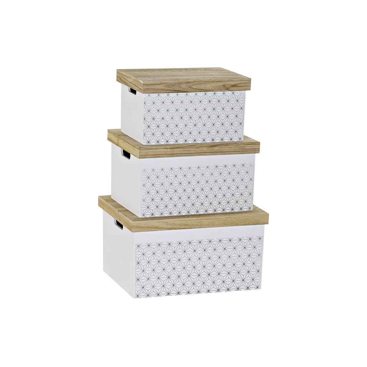 Набор штабелируемых ящиков для хранения DKD Home Decor натуральный белый двусторонний (42 х 31 х 24 см)
Набор штабелируемых ящиков для хранения DKD Home Decor натуральный белый двусторонний (42 х 31 х 24 см)