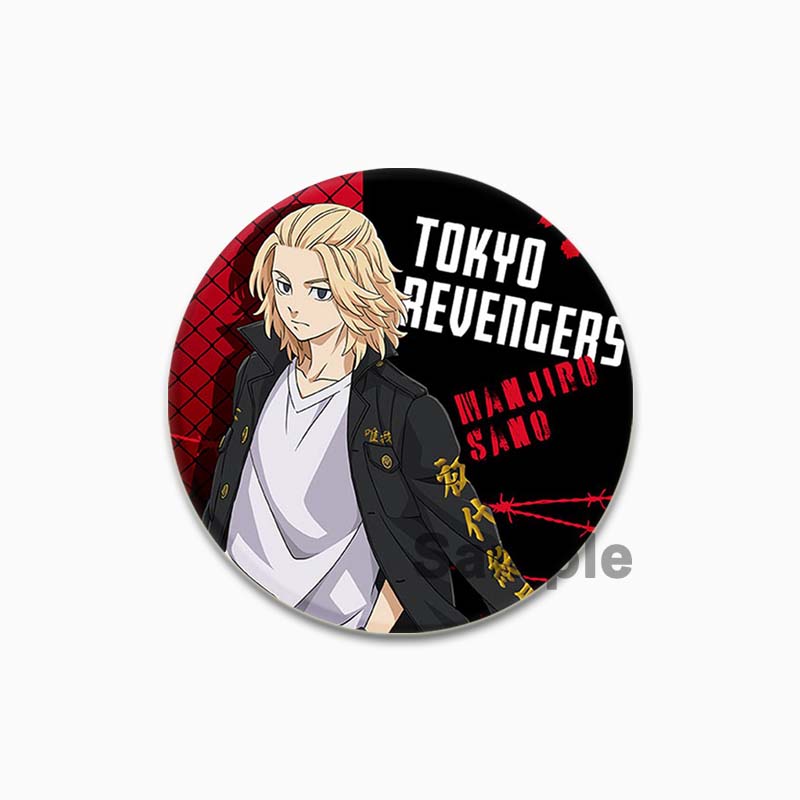 32/44/58 мм Tokyo Revengers Брошь на рюкзаке Круглые броши ручной работы Милые значки Hua Cheng Аниме-иконки Значки для одежды 32mm