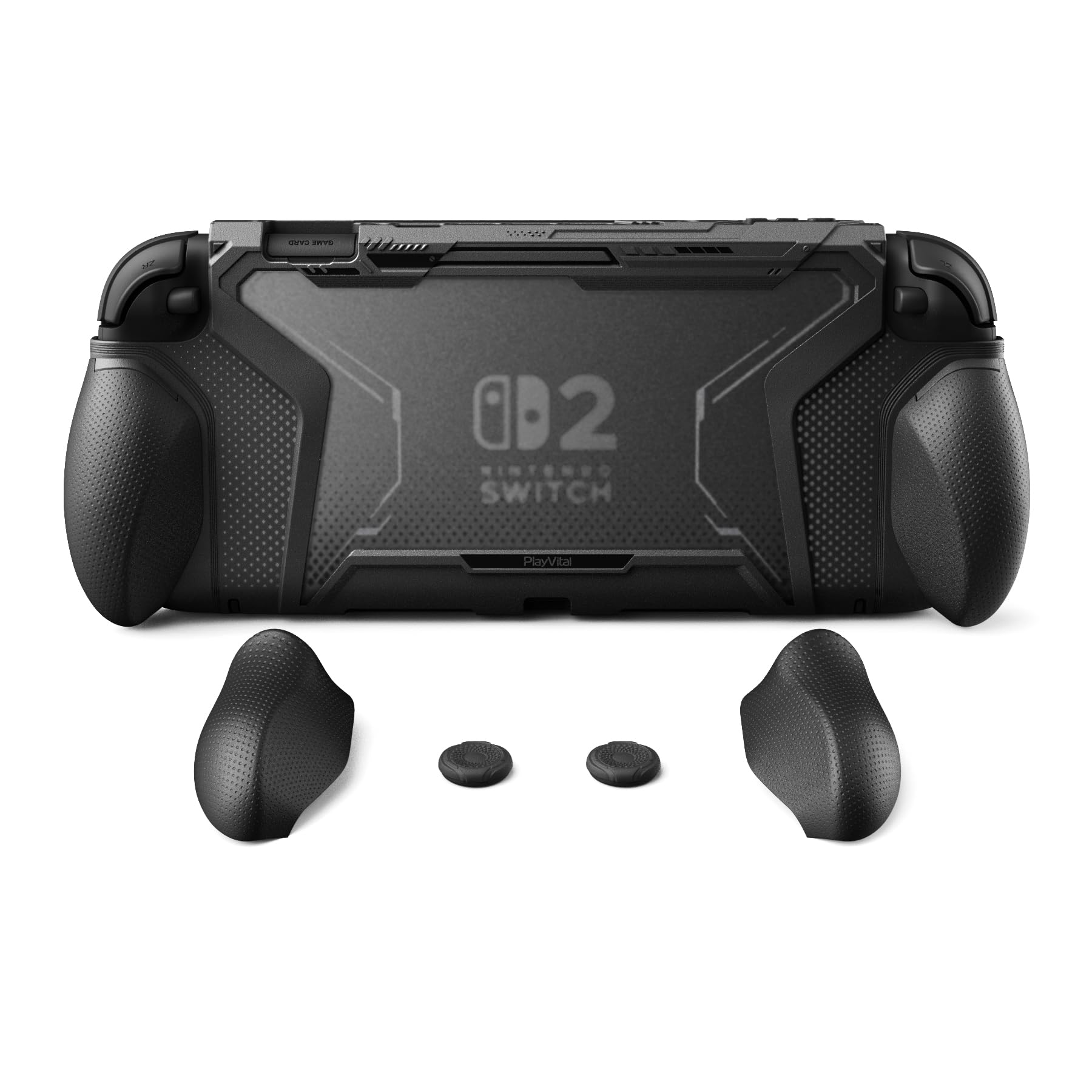 Защитный чехол PlayVital Nintendo Switch 2 из ТПУ со сменными накладками для док-станции и стиков, эргономичный дизайн BEYOND-GRIP (2025) Ручки, Совместимые, чёрный
Защитный чехол PlayVital Nintendo Switch 2 из ТПУ со сменными накладками для док-станции и стиков, эргономичный дизайн BEYOND-GRIP (2025) Ручки, Совместимые, чёрный