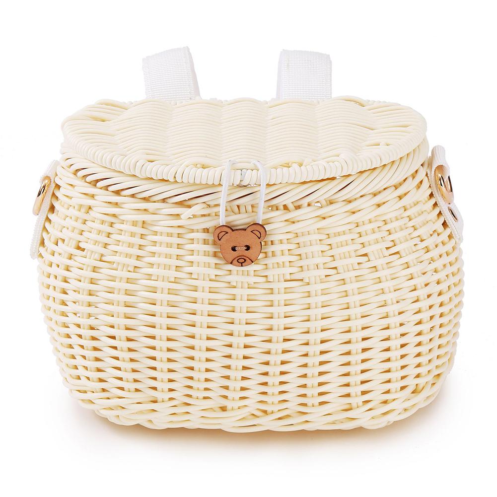 Bike Handwoven Basket Backpack with Lid Bike Scooter Tricycle Basket Adjustable Leather Straps for Kids Adult Bikes
Bike Handwoven Basket Backpack with Lid Bike Scooter Tricycle Basket Adjustable Leather Straps for Kids Adult Bikes