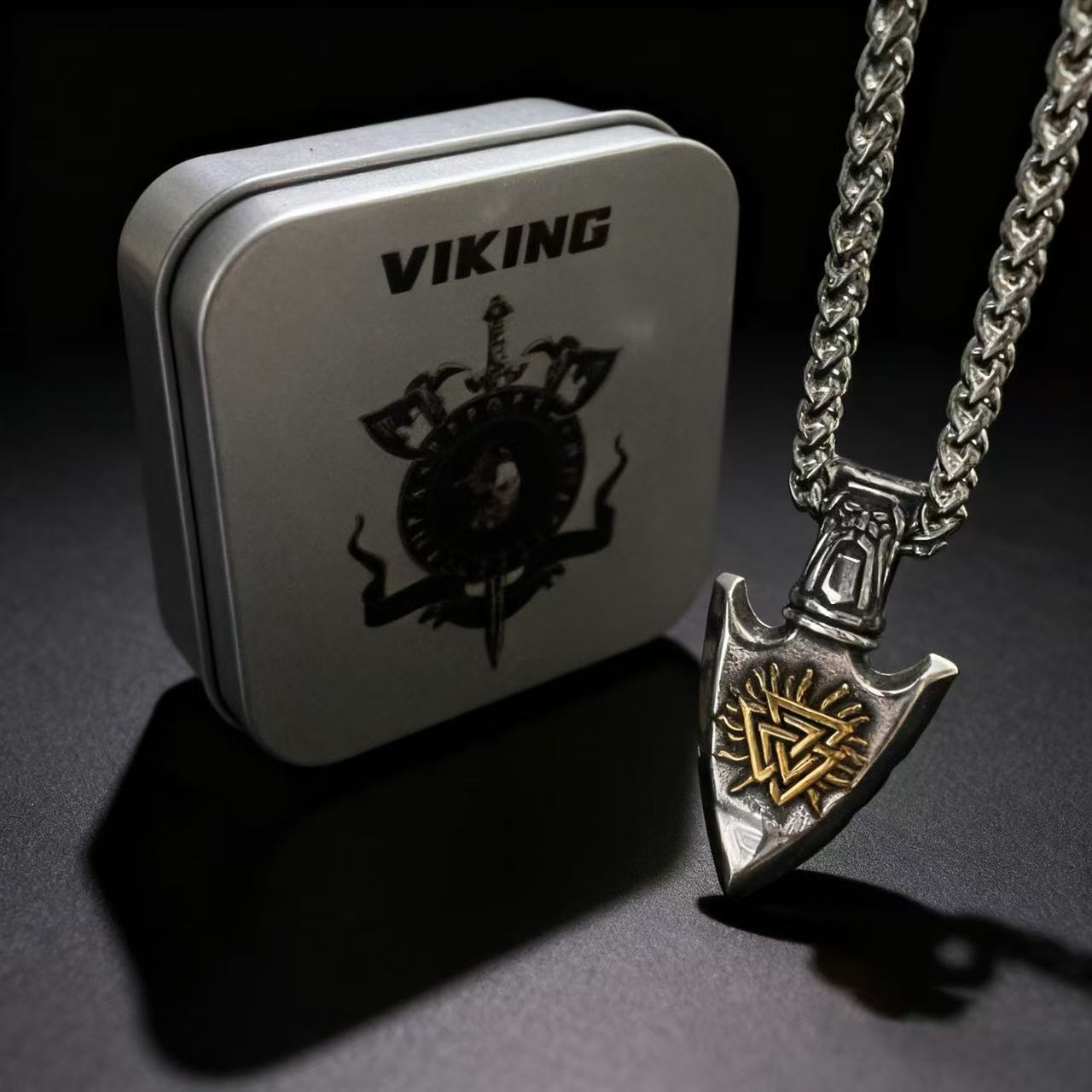 316L Stainless Steel Viking Rune Pendant Chain Necklace For Men Nordic Odin Vintage Jewelry Accessories 60cm
316L Stainless Steel Viking Rune Pendant Chain Necklace For Men Nordic Odin Vintage Jewelry Accessories 60cm