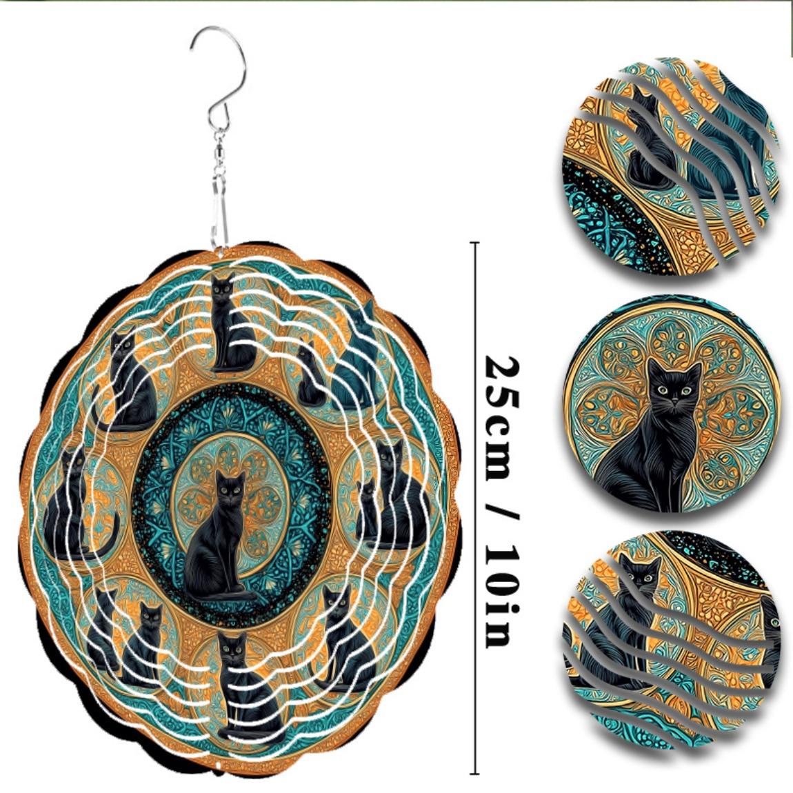 Подвеска-колокольчик с дизайном кошки, бирюзовый и золотой металл, садовый декор, крючок 360° для легкой подвески, идеально подходит для весны, лета, осени, балкона или патио 01A
Подвеска-колокольчик с дизайном кошки, бирюзовый и золотой металл, садовый декор, крючок 360° для легкой подвески, идеально подходит для весны, лета, осени, балкона или патио 01A