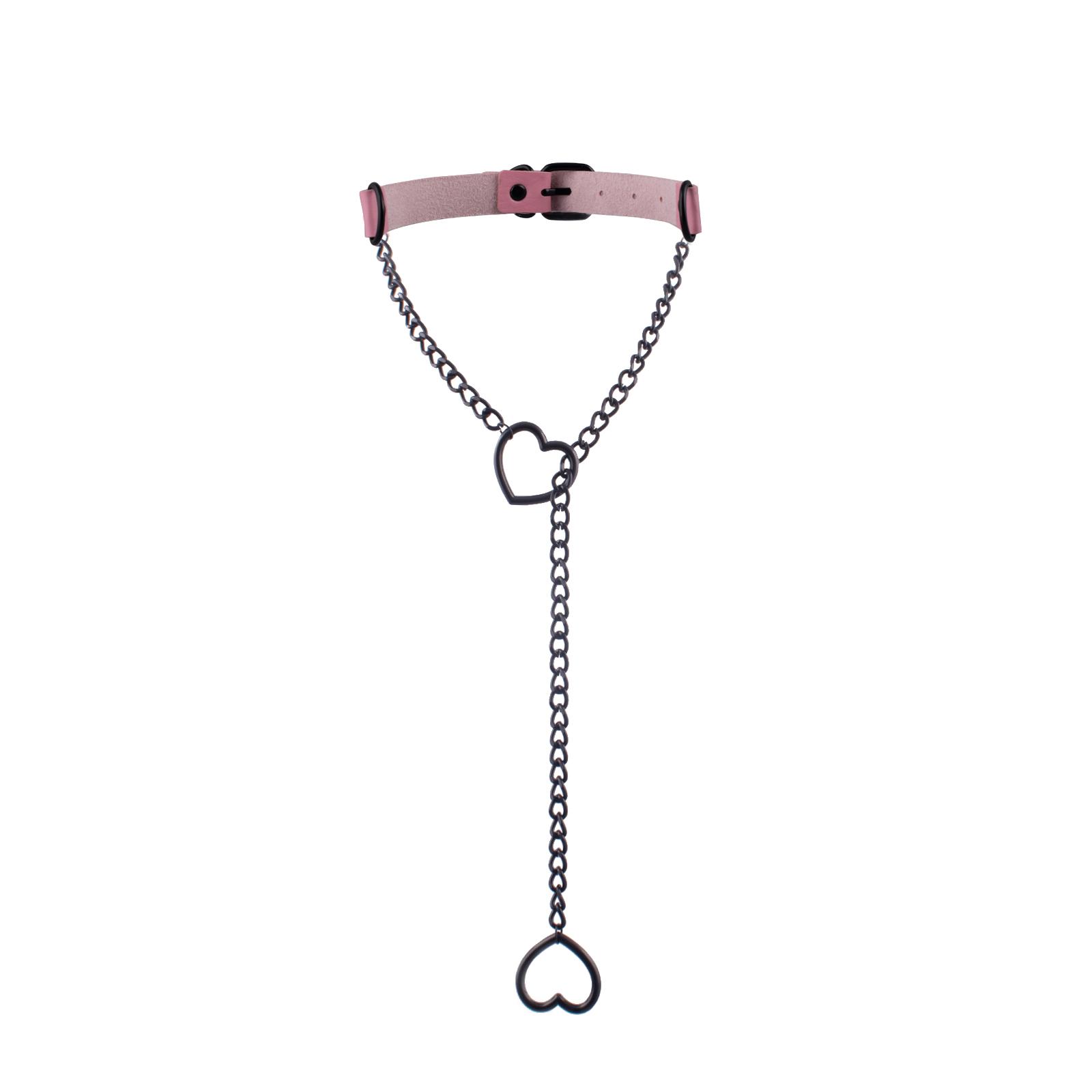 Heart Slip Chain Y Necklace Black Leather Choker Collar For Women Goth Fashion Punk Jewelry
Heart Slip Chain Y Necklace Black Leather Choker Collar For Women Goth Fashion Punk Jewelry