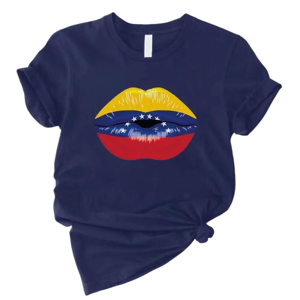 Cotton Shirt with Venezuelan Flag Printed on It Traditional South American Shirt 2026 Summer Fashion Women Cotton Loose Tshirt S
Cotton Shirt with Venezuelan Flag Printed on It Traditional South American Shirt 2026 Summer Fashion Women Cotton Loose Tshirt S