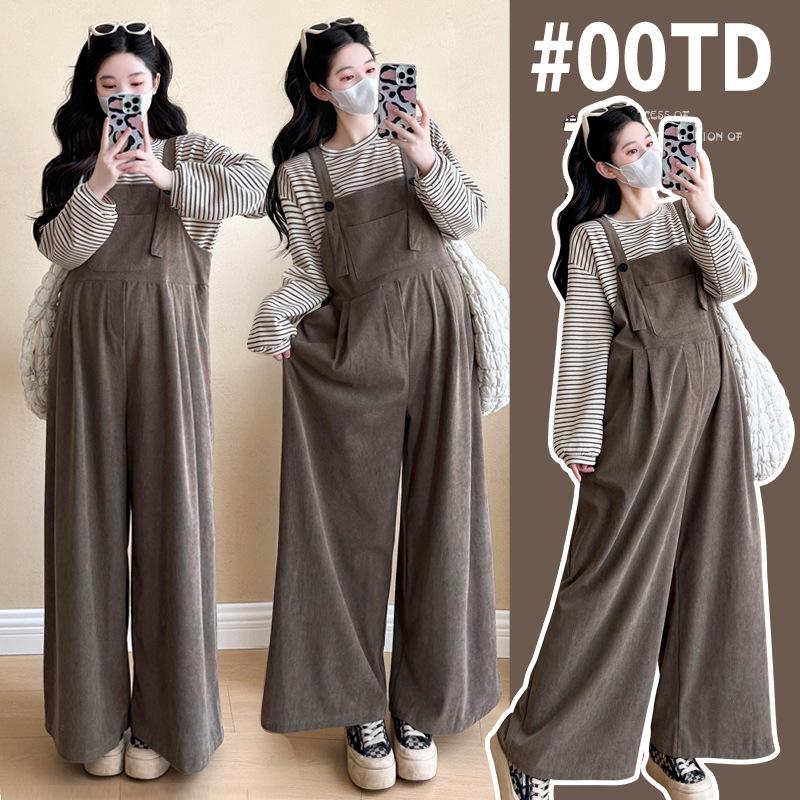2026 Spring Maternity Casual Two-Piece Set: Long-Sleeve T-shirt & Loose Corduroy Overalls M
2026 Spring Maternity Casual Two-Piece Set: Long-Sleeve T-shirt & Loose Corduroy Overalls M