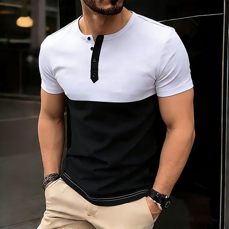 Men s Summer Patchwork T-Shirts Button Henry Collar Casual Contrast Color Short Sleeve Top Tees Daily Office Hip Hop Streetwears XXL білий
Men s Summer Patchwork T-Shirts Button Henry Collar Casual Contrast Color Short Sleeve Top Tees Daily Office Hip Hop Streetwears XXL білий